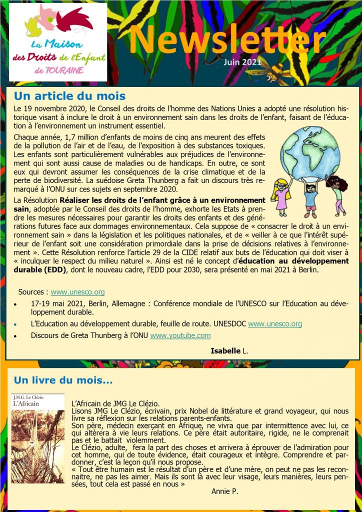 Newsletter n°2021-4