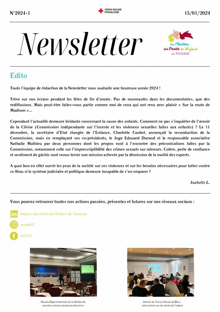 Newsletter n°2024-1