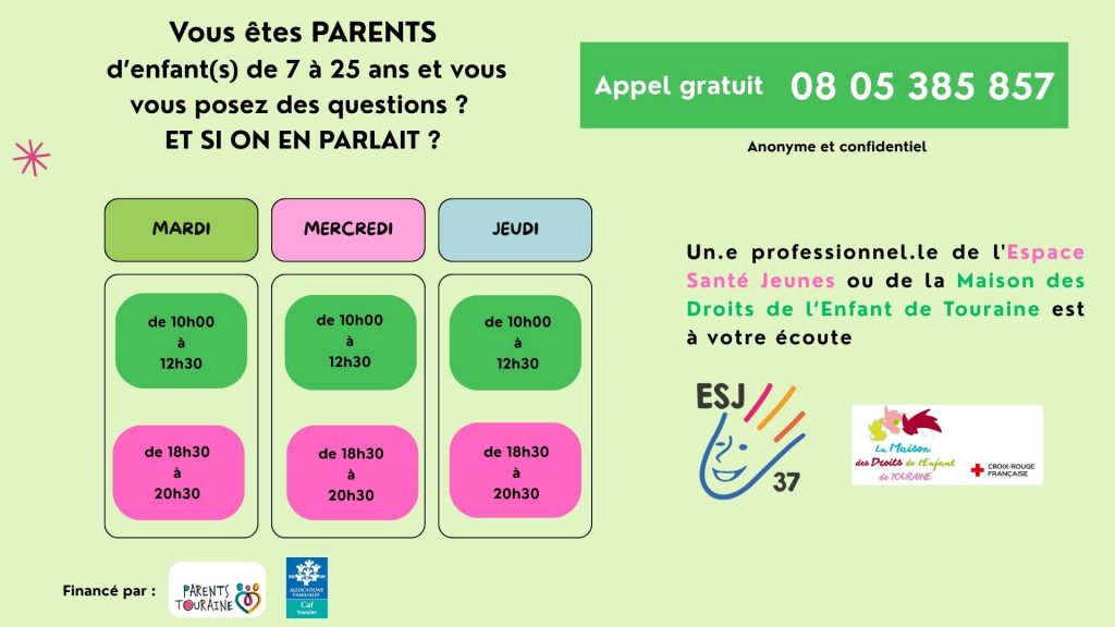 Ligne d&rsquo;écoute pour les parents